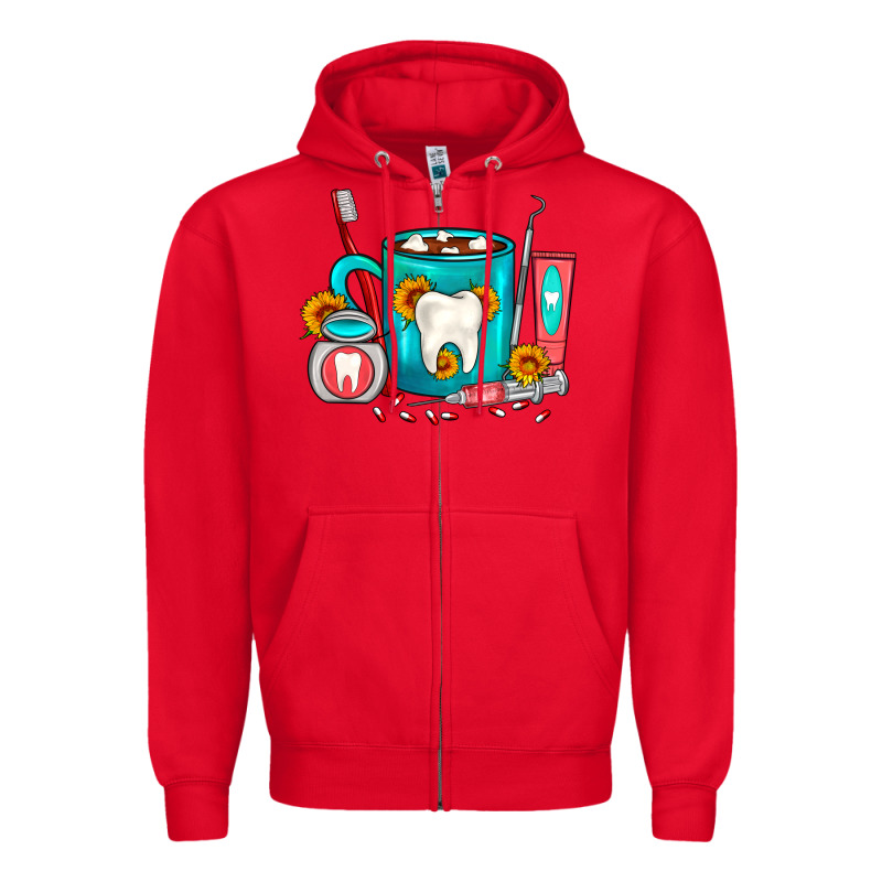 Dentist Coffee Zipper Hoodie by FaDigitalArtStudio | Teevron