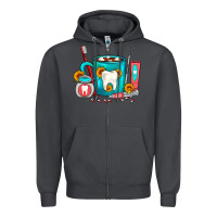 Smoke Dentist Coffee Zipper Hoodie - FaDigitalArtStudio