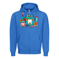 True Royal Dentist Coffee Zipper Hoodie - FaDigitalArtStudio