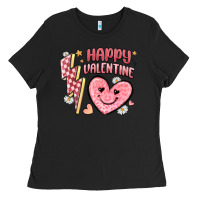 Happy Valentine Heart Ladies Tee | Teevron