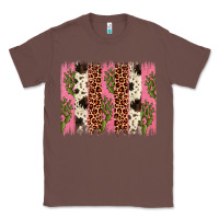 Chestnut cactus leopard cowhide brush stroke Classic Tee - Artiststas