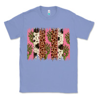 Colony Blue cactus leopard cowhide brush stroke Classic Tee - Artiststas