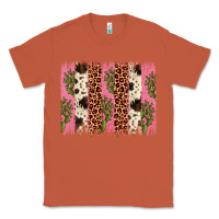 Copper cactus leopard cowhide brush stroke Classic Tee - Artiststas
