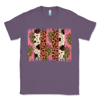 Lavender cactus leopard cowhide brush stroke Classic Tee - Artiststas