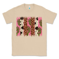 Mushroom cactus leopard cowhide brush stroke Classic Tee - Artiststas