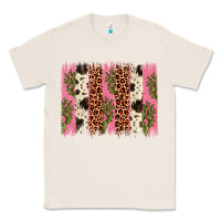 Natural cactus leopard cowhide brush stroke Classic Tee - Artiststas
