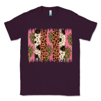 Plum cactus leopard cowhide brush stroke Classic Tee - Artiststas