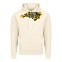 Vintage Artic Western North Carolina Map Sunflower Vintage Hoodie - Bettercallsaul