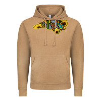 Vintage Camel Western North Carolina Map Sunflower Vintage Hoodie - Bettercallsaul
