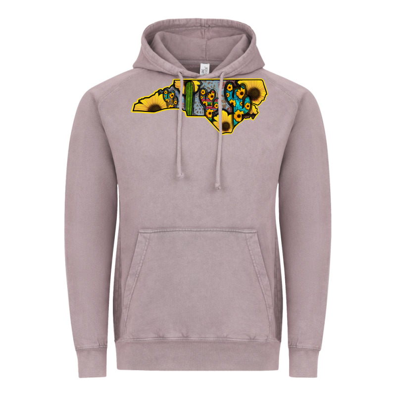 Western North Carolina Map Sunflower Vintage Hoodie by Bettercallsaul | Teevron