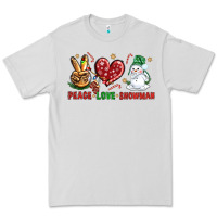 Dove Grey peace love snowman Premium Tee - NancyCooperArtShop