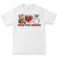 White peace love snowman Premium Tee - NancyCooperArtShop