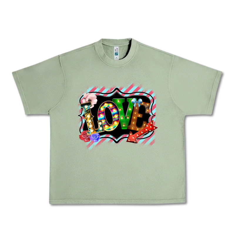 Love Frame Digital Valentines Day Urban Heavy Tee by Bettercallsaul | Teevron