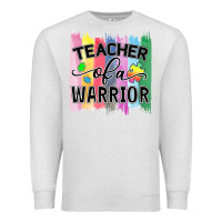 Oatmeal Heather Teacher of a warrior Premium Sweatshirt - CowhideDigitalArt