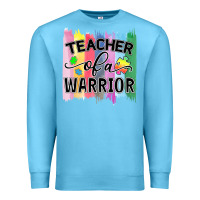 Ocean Blue Teacher of a warrior Premium Sweatshirt - CowhideDigitalArt