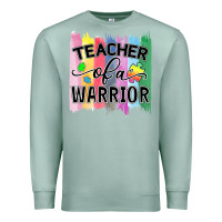 Seafoam Teacher of a warrior Premium Sweatshirt - CowhideDigitalArt