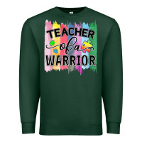 Sports Green Teacher of a warrior Premium Sweatshirt - CowhideDigitalArt