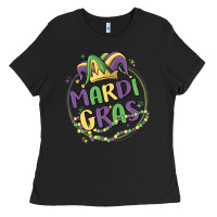Black mardi gras Ladies Tee - MaliasSmallBusiness