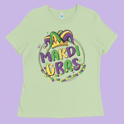 Mardi Gras Ladies Tee Designed By Maliassmallbusiness