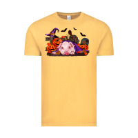 Vintage Mustard Halloween Baby Pig Vintage Tee - RanaPortraitStore