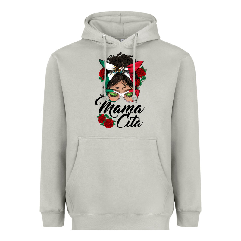 Mexican Mamacita Messy Bun Heavyweight Hoodie by BundleAndBundleShop | Teevron