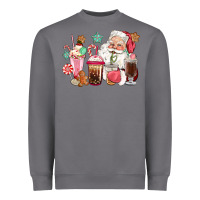 Storm pink santa christmas santa coffe cups Heavyweight Sweatshirt - CowGirlArtShop