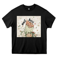 Black nail boss Heavy Core Tee - MaliasSmallBusiness
