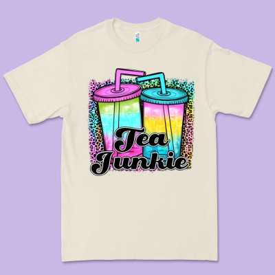 Tea Junkie Premium Tee Designed By Jahusdesignshop