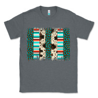 Charcoal Heather leopard cowhide brush stroke Classic Tee - Artiststas