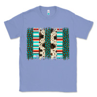 Colony Blue leopard cowhide brush stroke Classic Tee - Artiststas
