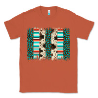 Copper leopard cowhide brush stroke Classic Tee - Artiststas