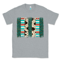 Heather Grey leopard cowhide brush stroke Classic Tee - Artiststas