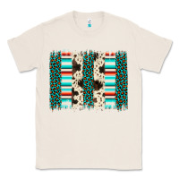 Natural leopard cowhide brush stroke Classic Tee - Artiststas