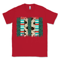 Red leopard cowhide brush stroke Classic Tee - Artiststas