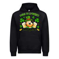 Black drink responsibly dont spill it Urban Hoodie - Artiststas