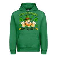 Emerald drink responsibly dont spill it Urban Hoodie - Artiststas