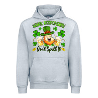 Heather Grey drink responsibly dont spill it Urban Hoodie - Artiststas