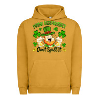 Pigment Peanut Butter drink responsibly dont spill it Urban Hoodie - Artiststas