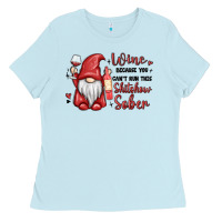 Baby Blue wine because you cant run this shitshow sober Ladies Tee - MaliasSmallBusiness