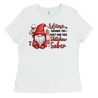 White wine because you cant run this shitshow sober Ladies Tee - MaliasSmallBusiness