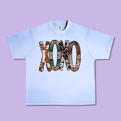 Xoxo Leopard Heart Urban Heavy Tee Designed By Bettercallsaul