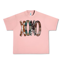 Salmon Xoxo Leopard Heart Urban Heavy Tee - Bettercallsaul