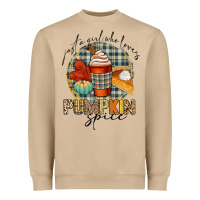 Just A Girl Who Loves Pumpkin Spice Heavyweight Sweatshirt | Teevron