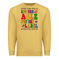 Antique Gold see the able not the label Premium Sweatshirt - CowhideDigitalArt