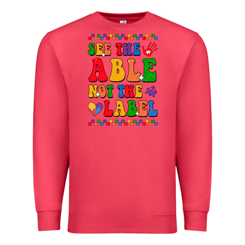 See The Able Not The Label Premium Sweatshirt by CowhideDigitalArt | Teevron