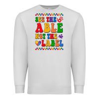 Dove Grey see the able not the label Premium Sweatshirt - CowhideDigitalArt