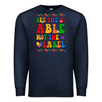 Navy see the able not the label Premium Sweatshirt - CowhideDigitalArt