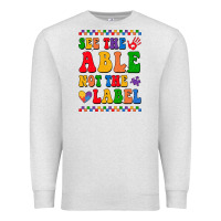 Oatmeal Heather see the able not the label Premium Sweatshirt - CowhideDigitalArt