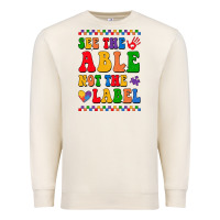 Sandshell see the able not the label Premium Sweatshirt - CowhideDigitalArt