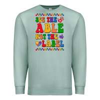 Seafoam see the able not the label Premium Sweatshirt - CowhideDigitalArt